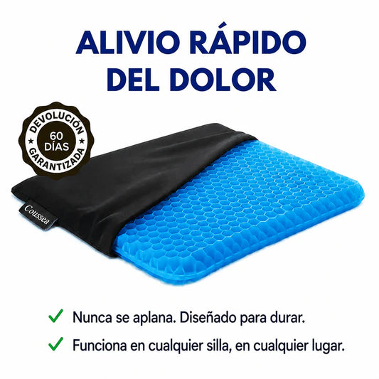 Cojín de Gel Coussea | Alivia los dolores de espalda, caderas y coxis