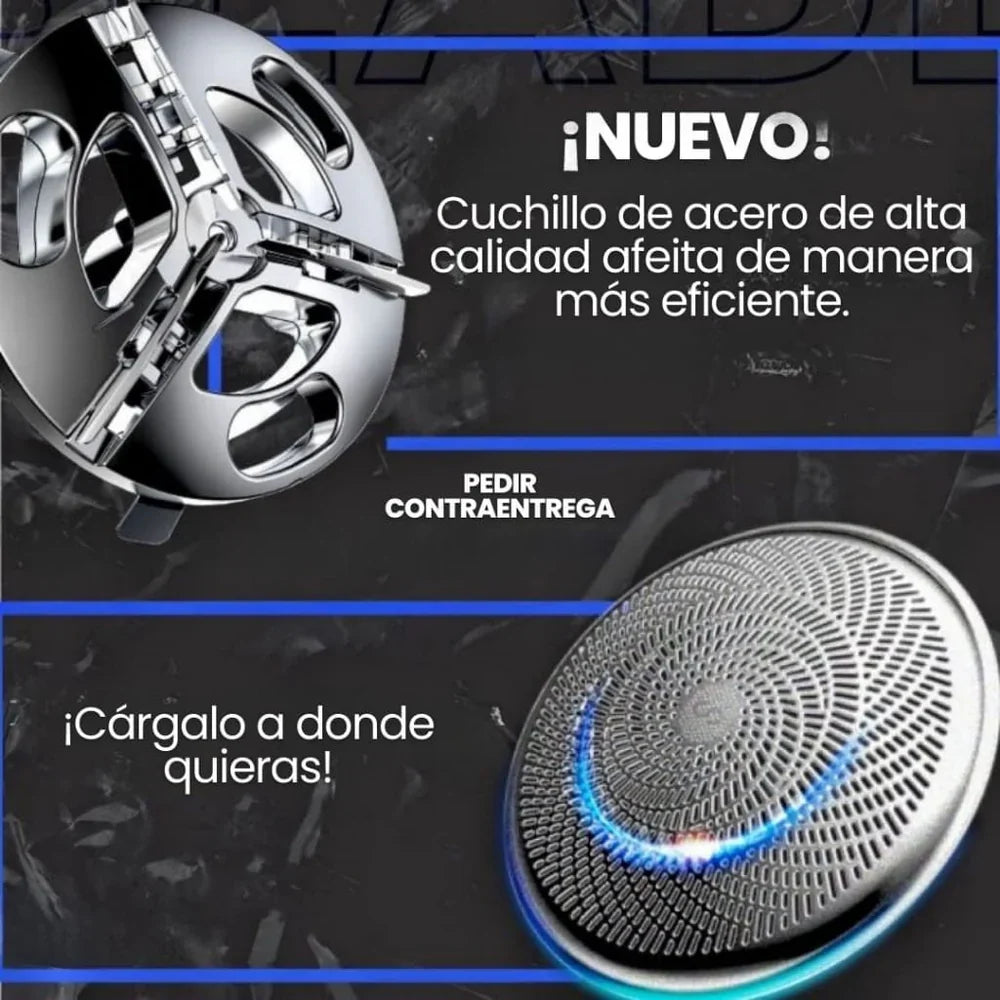 Afeitadora Portátil USB | Afeitado preciso y cómodo en cualquier lugar sin esfuerzo.